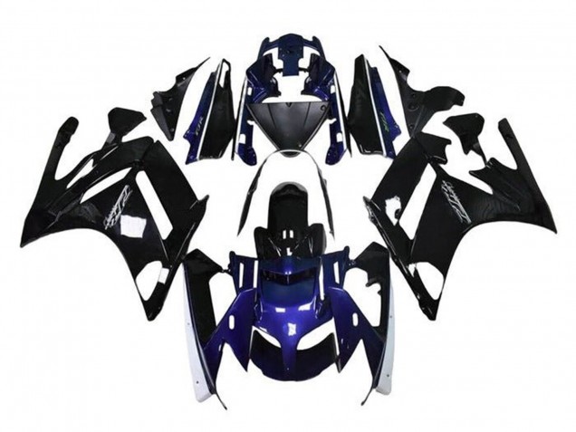 2001-2006 Glossy Black Blue Yamaha FJR1300 Motorcycle Fairings