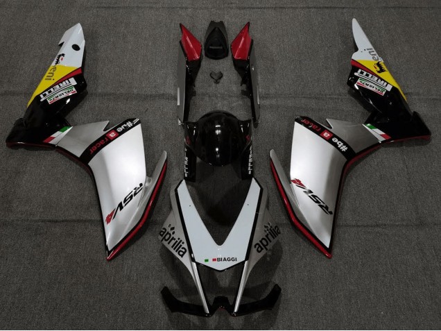 2009-2015 Silver Red Black Yellow Aprilia RSV4 1000 Bike Fairings