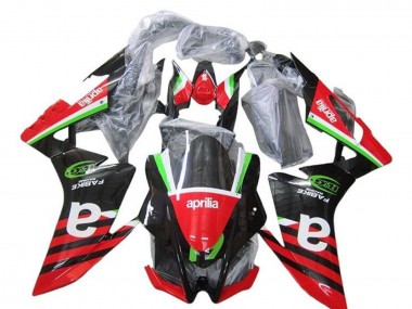 2009-2015 Red Green Black Stripe Aprilia RSV4 1000 Motorcycle Fairings