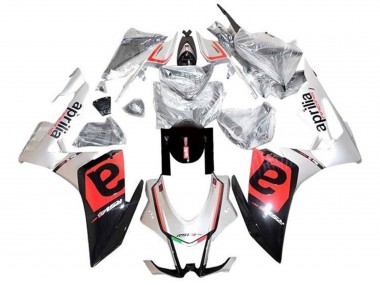 2009-2015 Silver Black Red Aprilia RSV4 1000 Motorcycle Fairings