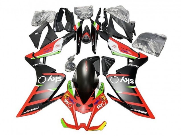 2009-2015 Matte Black Red Green White Aprilia RSV4 1000 Motorcycle Fairings