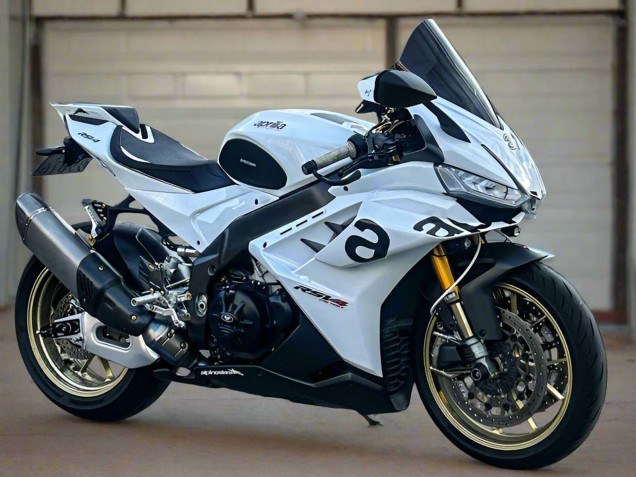 2021-2024 White Black Aprilia RSV4 1100 Motorcycle Fairings