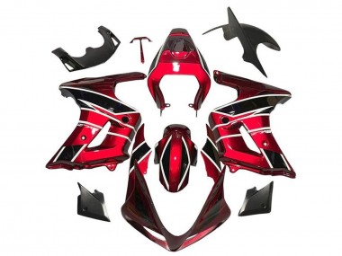 2003-2013 Red Black White Stripe Suzuki SV650 Motorcycle Fairings