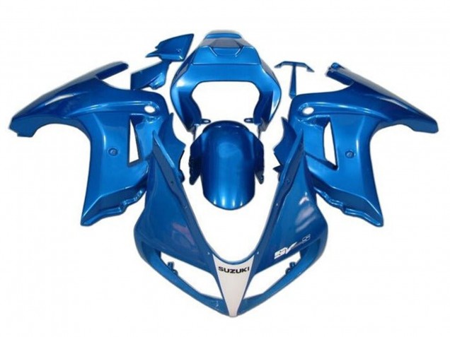 2003-2013 Blue White Suzuki SV650 Motorcycle Fairings