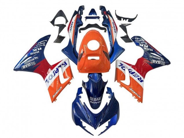 2002-2006 Orange White Red Blue Repsol Honda CBR125R Motorcycle Fairings