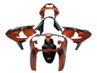 2002-2003 Orange Black Kawasaki ZX9R Motorcycle Fairings