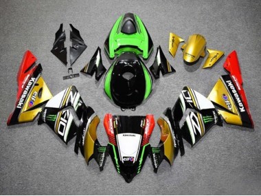 2004-2005 Gold Black Green White Red Kawasaki ZX10R Motorcycle Fairings
