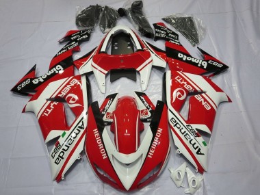 2006-2007 White Red Black Amauda 883 Heidron Kawasaki ZX10R Motorcycle Fairings