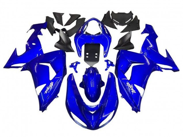 2006-2007 Blue White Kawasaki ZX10R Motorcycle Fairings