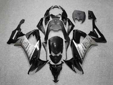2008-2010 Glossy Black Grey Bridgestone Motul Kawasaki ZX10R Motorcycle Fairings
