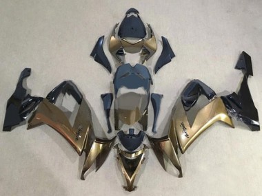 2008-2010 Dark Gold Black Kawasaki ZX10R Motorcycle Fairings