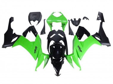 2008-2010 Green Black Kawasaki ZX10R Motorcycle Fairings