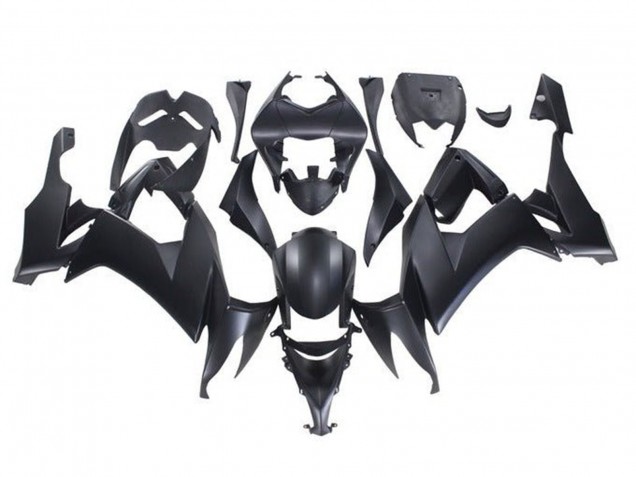 2008-2010 Matte Black Kawasaki ZX10R Motorcycle Fairings