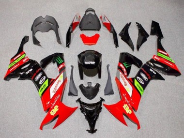 2008-2010 Red Green Black Yellow Kawasaki ZX10R Motorcycle Fairings