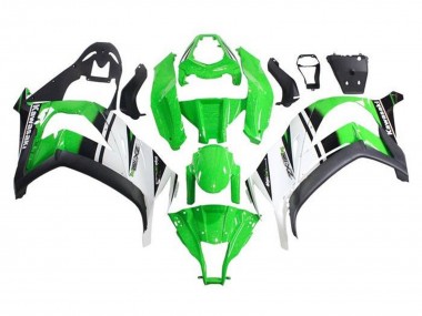 2011-2015 Green White Black Stripe Kawasaki ZX10R Motorcycle Fairings