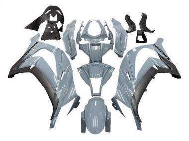 2011-2015 Nardo Grey Matte Black Kawasaki ZX10R Motorcycle Fairings