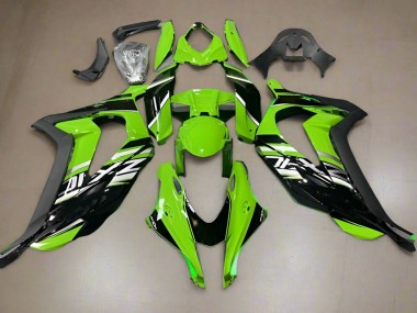 2016-2020 Green Glossy Black Kawasaki ZX10R Motorcycle Fairings