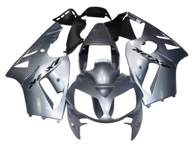 2000-2001 Silver Kawasaki ZX12R Motorcycle Fairings