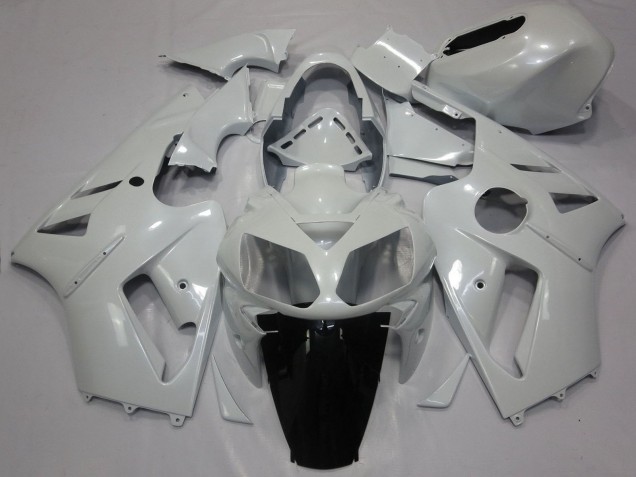 2000-2001 White Kawasaki ZX12R Motorcycle Fairings