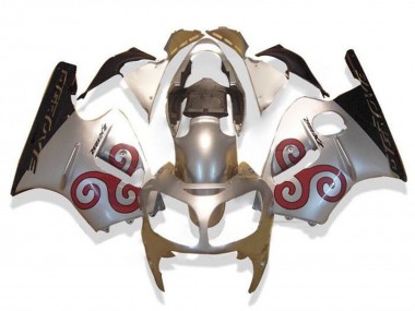2002-2006 Silver Red Black Kawasaki ZX12R Motorcycle Fairings