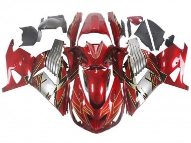 2006-2011 Red Silver Black Gold Kawasaki ZX14R ZZR1400 Motorcycle Fairings