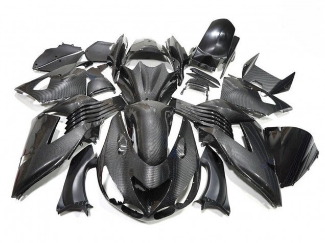 2006-2011 Faux Carbon Fiber Kawasaki ZX14R ZZR1400 Motorcycle Fairings