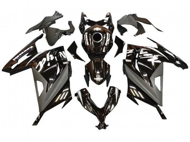 2013-2024 Glossy Black Matte Black White Kawasaki EX300 Motorcycle Fairings