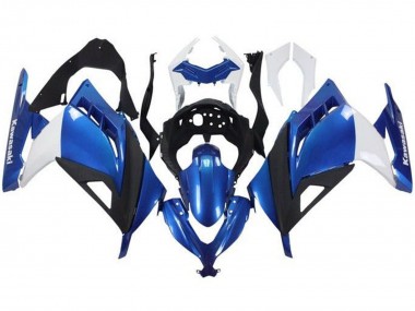 2013-2024 White Blue Black Kawasaki EX300 Motorcycle Fairings