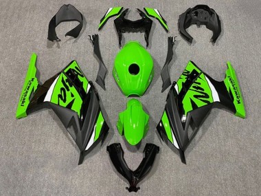 2013-2024 Green White Black Kawasaki EX300 Motorcycle Fairings