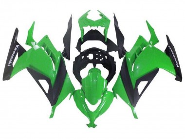 2013-2024 Green Black Kawasaki EX300 Motorcycle Fairings