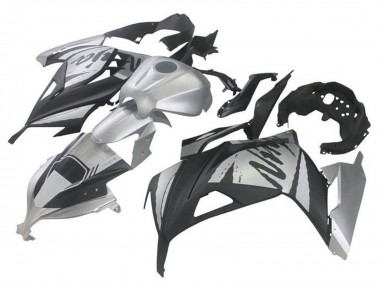 2013-2024 Silver Black Kawasaki EX300 Motorcycle Fairings
