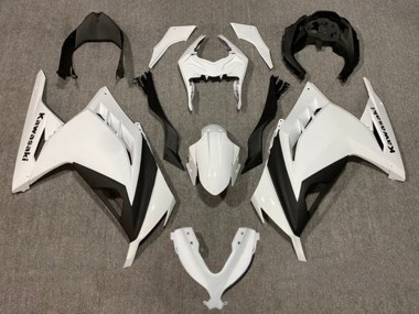 2013-2024 Pearl White Black Kawasaki EX300 Motorcycle Fairings