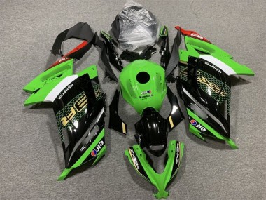 2013-2024 Green White Back Red Elf Kawasaki EX300 Motorcycle Fairings