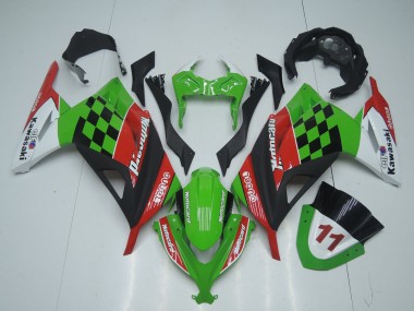 2013-2024 Green White Red Black Motocard Kawasaki EX300 Motorcycle Fairings