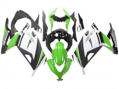 2013-2024 Green White Black Matte Black Kawasaki EX300 Motorcycle Fairings