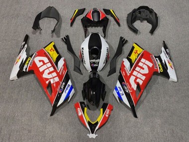 2013-2024 White Red Yellow Blue Black Givi Kawasaki EX300 Motorcycle Fairings