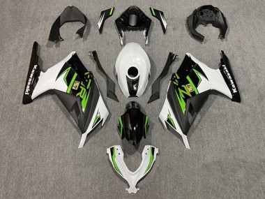 2013-2024 White Green Black Kawasaki EX300 Motorcycle Fairings