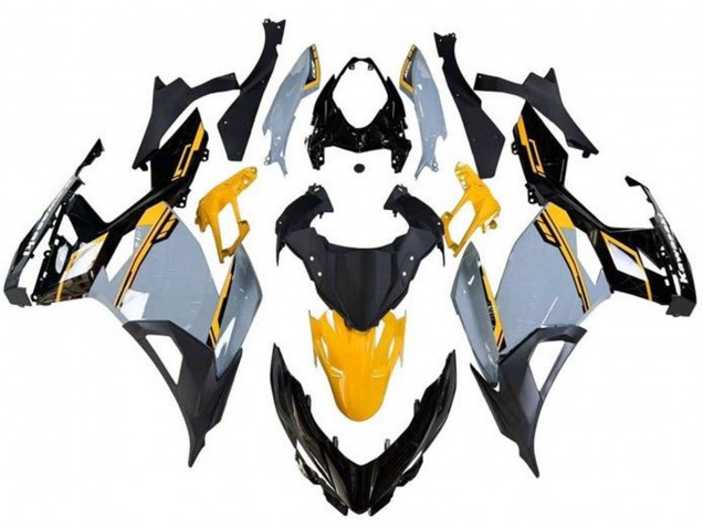 2018-2024 Nardo Grey Orange Black Kawasaki Ninja 400 Motorcycle Fairings