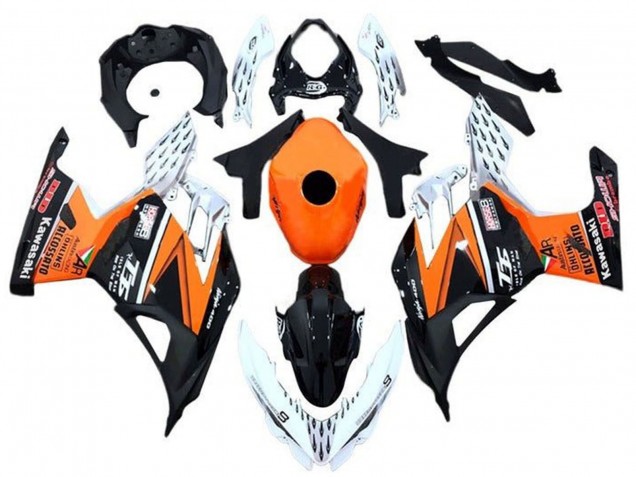 2018-2024 Orange White Black Kawasaki Ninja 400 Motorcycle Fairings