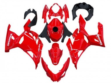 2018-2024 Red Kawasaki Ninja 400 Motorcycle Fairings