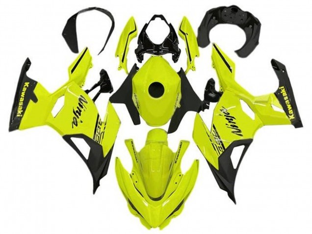 2018-2024 Neon Yellow Black Kawasaki Ninja 400 Motorcycle Fairings