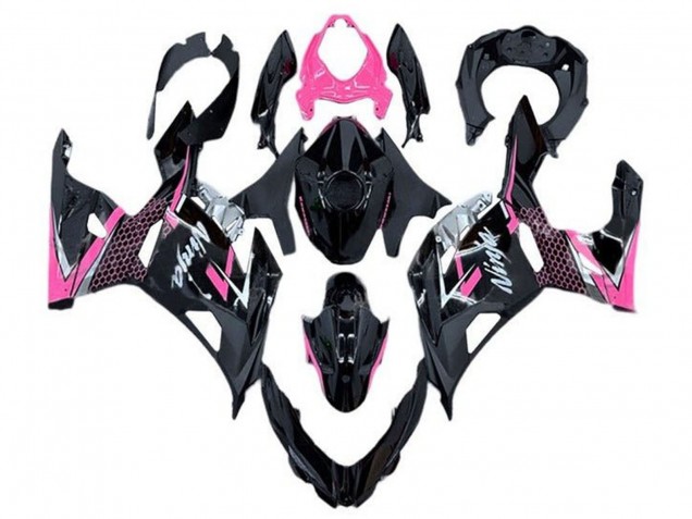 2018-2024 Glossy Black Pink White Kawasaki Ninja 400 Motorcycle Fairing