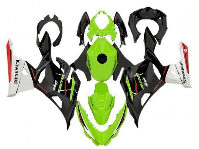 2018-2024 Green Black White Red Kawasaki Ninja 400 Motorcycle Fairings