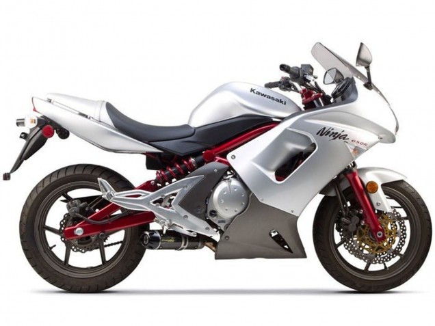 2006-2008 Silver Black Red Kawasaki Ninja 650 EX650 Motorcycle Fairings