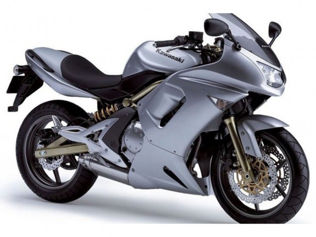 2006-2008 Metalic Silver Kawasaki Ninja 650 EX650 Motorcycle Fairings