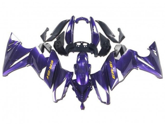 2009-2011 Purple Yellow Kawasaki Ninja ER6F Motorcycle Fairings