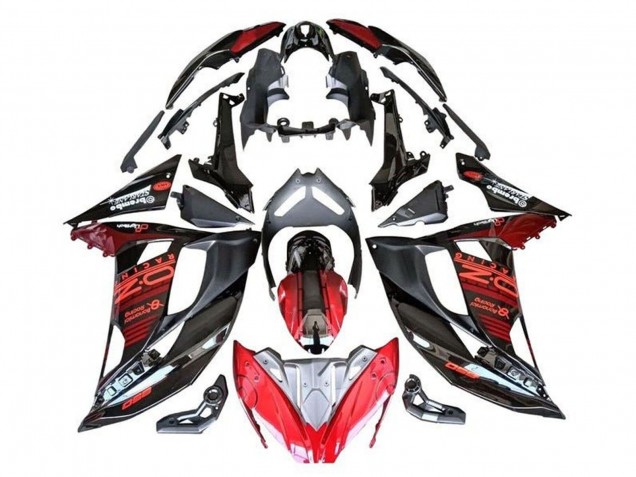 2017-2019 Red Black Silver Kawasaki Ninja 650 EX650 Motorcycle Fairings