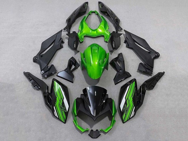 2018-2024 Green White Black Kawasaki Z400 Motorcycle Fairings