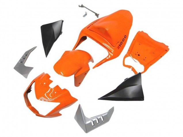 2003-2006 Orange Matte Black Kawasaki Z1000 Motorcycle Fairings