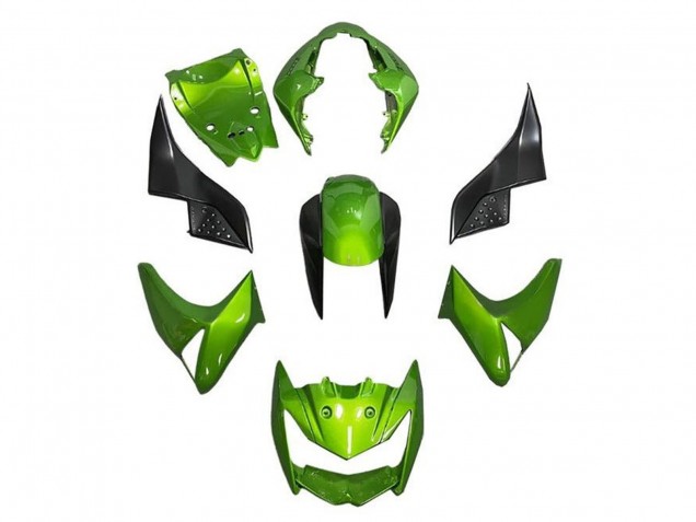 2007-2009 Green Black Kawasaki Z1000 Motorcycle Fairings